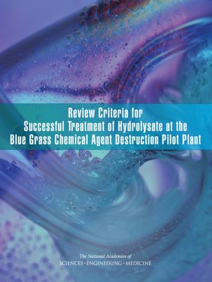 cover image of Review Criteria for Successful Treatment of Hydrolysate at the Blue Grass Chemical Agent Destruction Pilot Plant